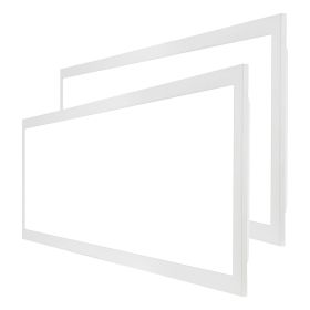 VEVOR 2 Pack 1x4 FT LED Flat Panel Light, 6600LM 55W