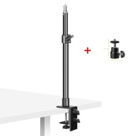 SH Type-C Desktop Clamp Mount Bracket With 1/4" Ball Head Adjustable Fixed Bracket Clip for Camera, LED Light, DSLR, Mobile