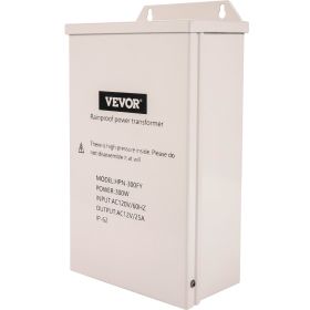 VEVOR Pool Light Transformer, 300 Watt Outdoor Landscape Lighting Transformer, 12V AC Pool Light Transformer, Pool/Spa/Landscape Lighting, Spotli