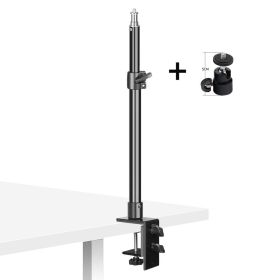 Desk Mount Stand,Adjustable Table Aluminum Light Stand With Standard 1/4 Screw Tip for DSLR Camera, Ring Light, Video Light