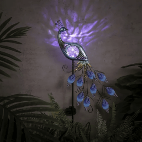 Yard Decorations Outdoor For Garden Decor,Peacock Solar Outdoor Lights (Option: 1pc)